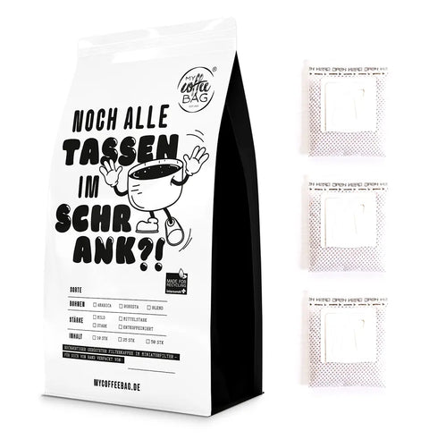 De koffeinfräie Kolumbianer: Drip Coffee Bag Black Brick