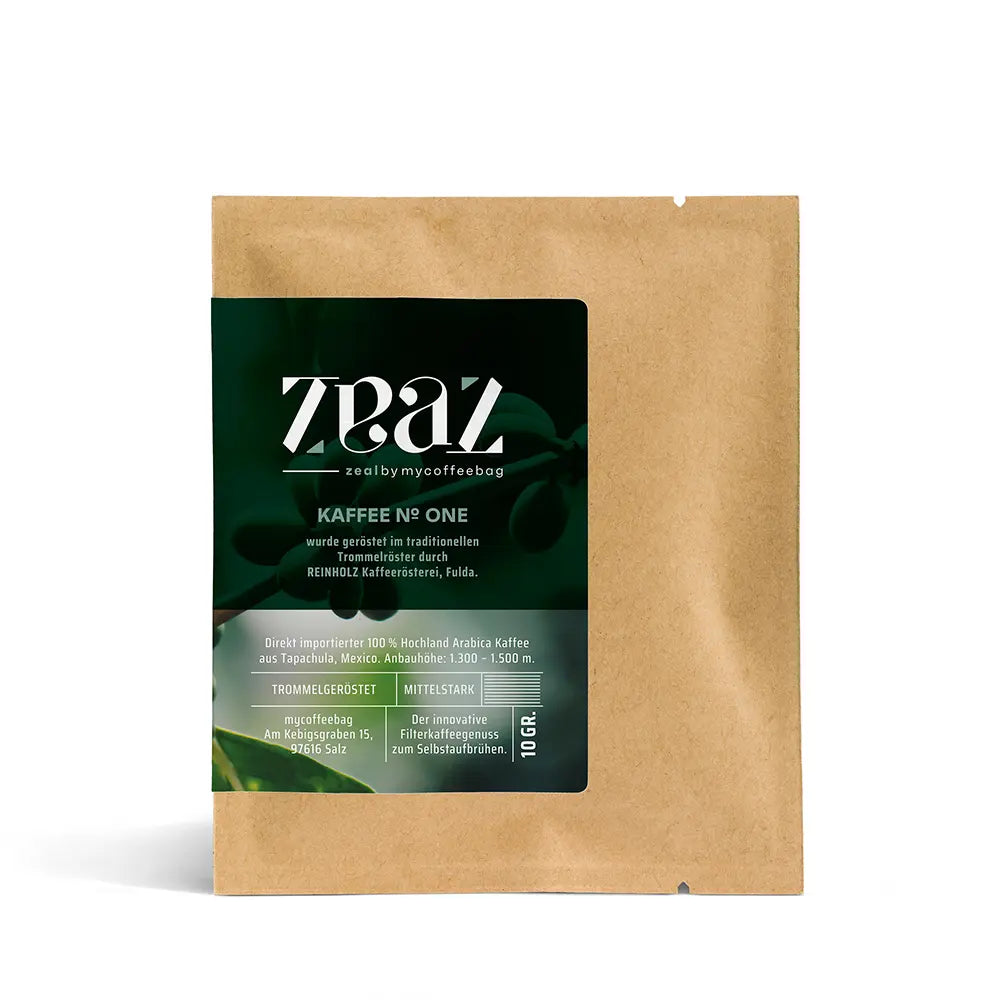 Highlands Dripper De mëttelstarken Highland Mexikaner: Drip Coffee Bag ZEAL Nr. 1 ...